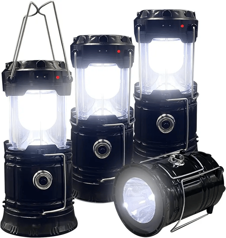 Collapsible LED Camping Lanterns Lightweight Waterproof Solar