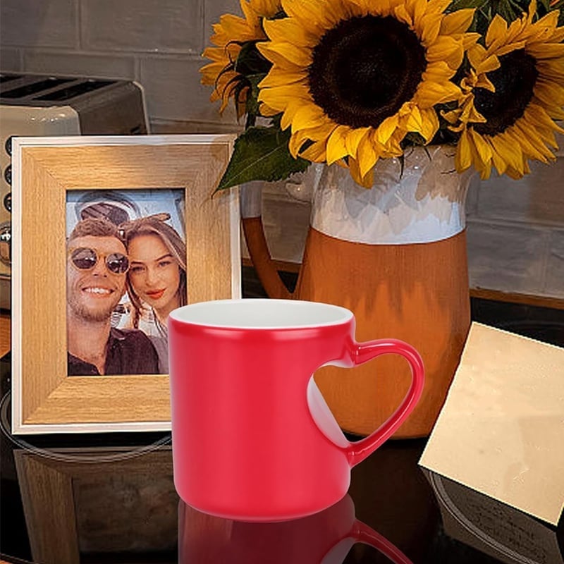 🔥Buy More Save More💖Heart-shaped Color-changing Ceramic Mug🎁