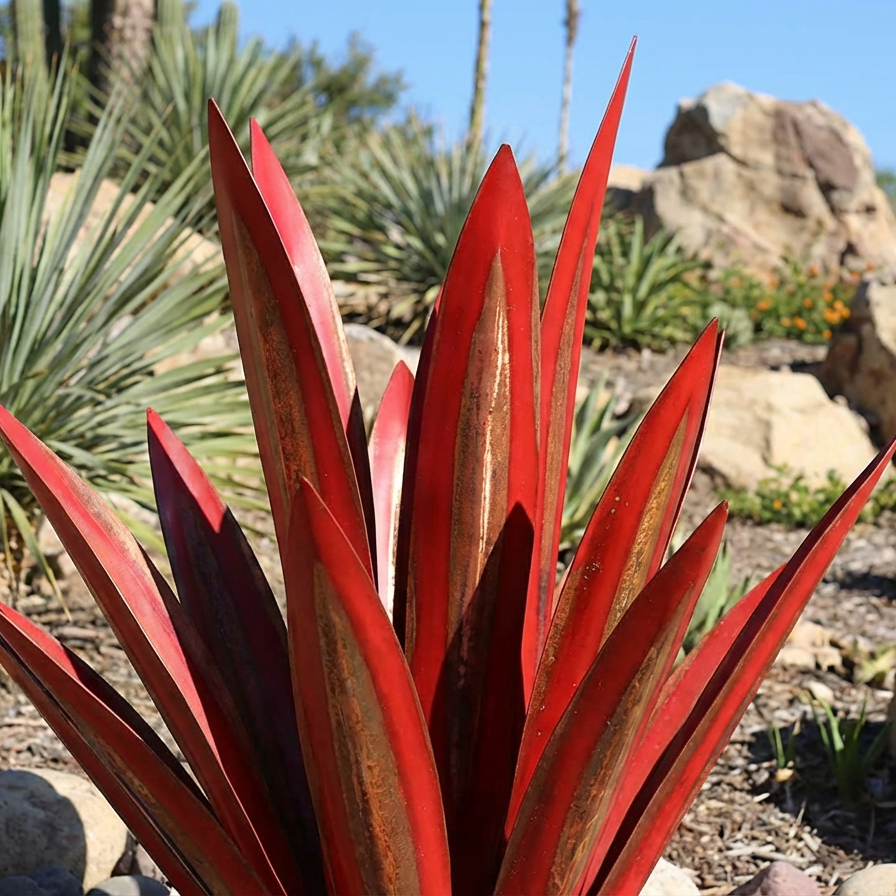 🎄-Waterproof Solar Garden Agave Lamp