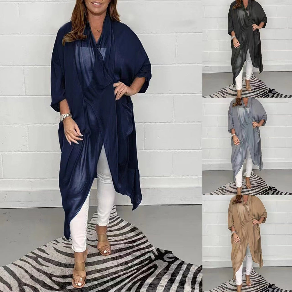 💖50% OFF - Silky Loose V-neck Top