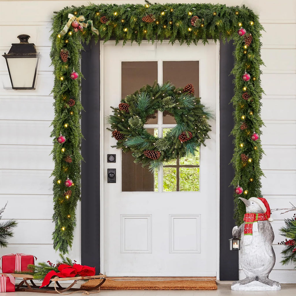 🏆HOT SALE💥 Pre-lit Christmas Cedar Garland