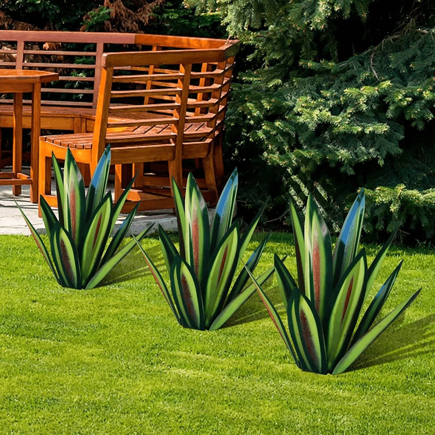 🎄-Waterproof Solar Garden Agave Lamp