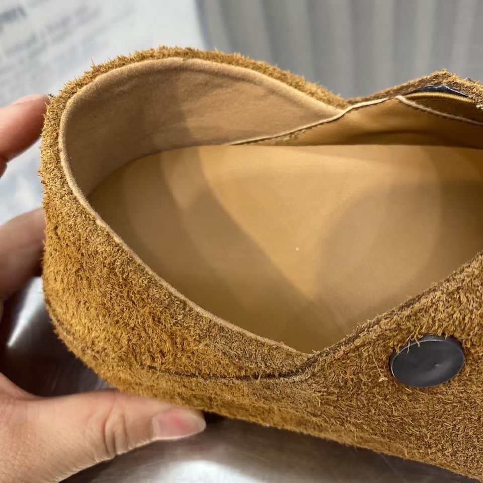 Women’s Birken-Style Loafers – Slip-On Two-Way Suede Casual Shoes