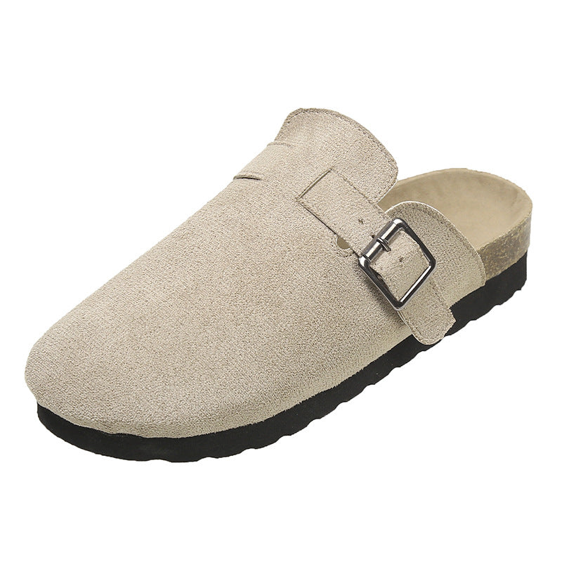 Women’s Bow Mule Flats – Closed-Toe Slip-On Summer Sandals