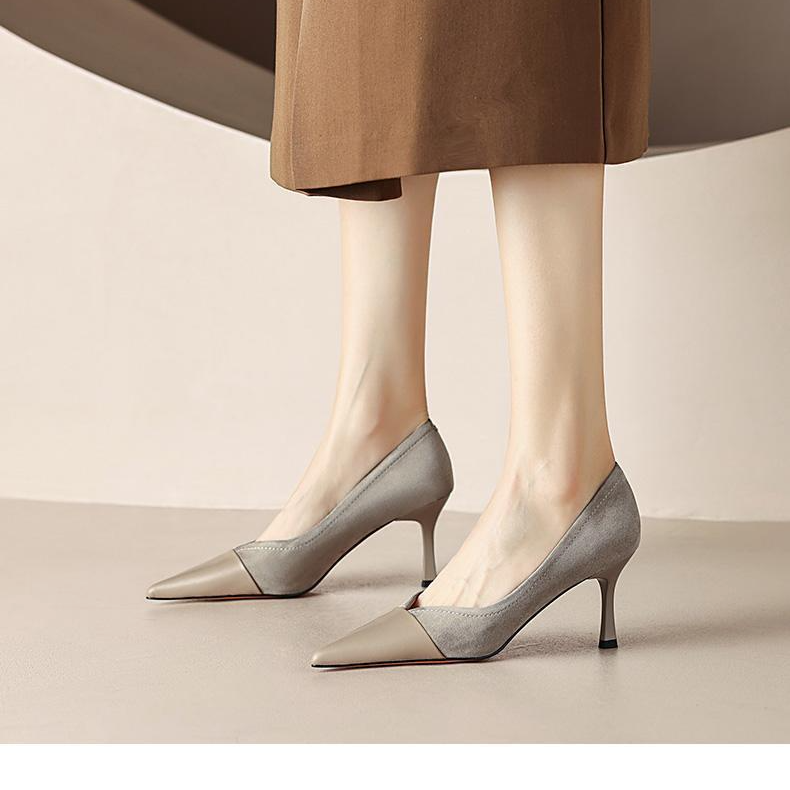 Women’s Pointed-Toe V-Cut Pumps – Slimming Stiletto Heels