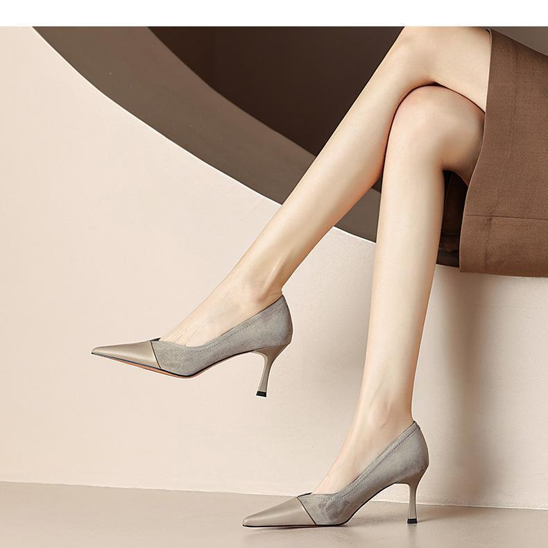 Women’s Pointed-Toe V-Cut Pumps – Slimming Stiletto Heels