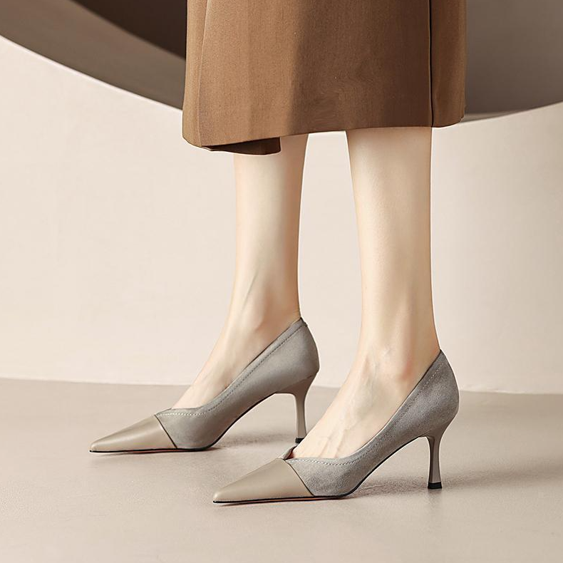 Women’s Pointed-Toe V-Cut Pumps – Slimming Stiletto Heels