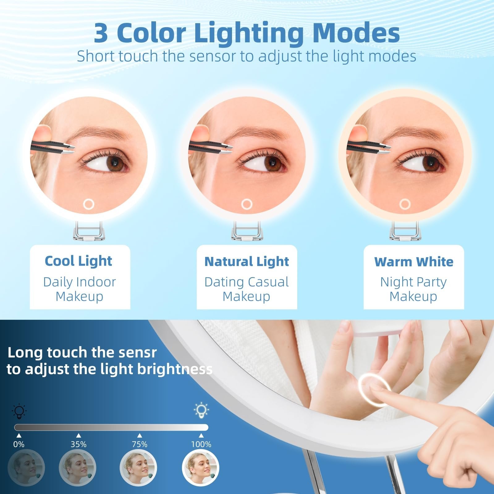 Rechargeable Makeup Mirror