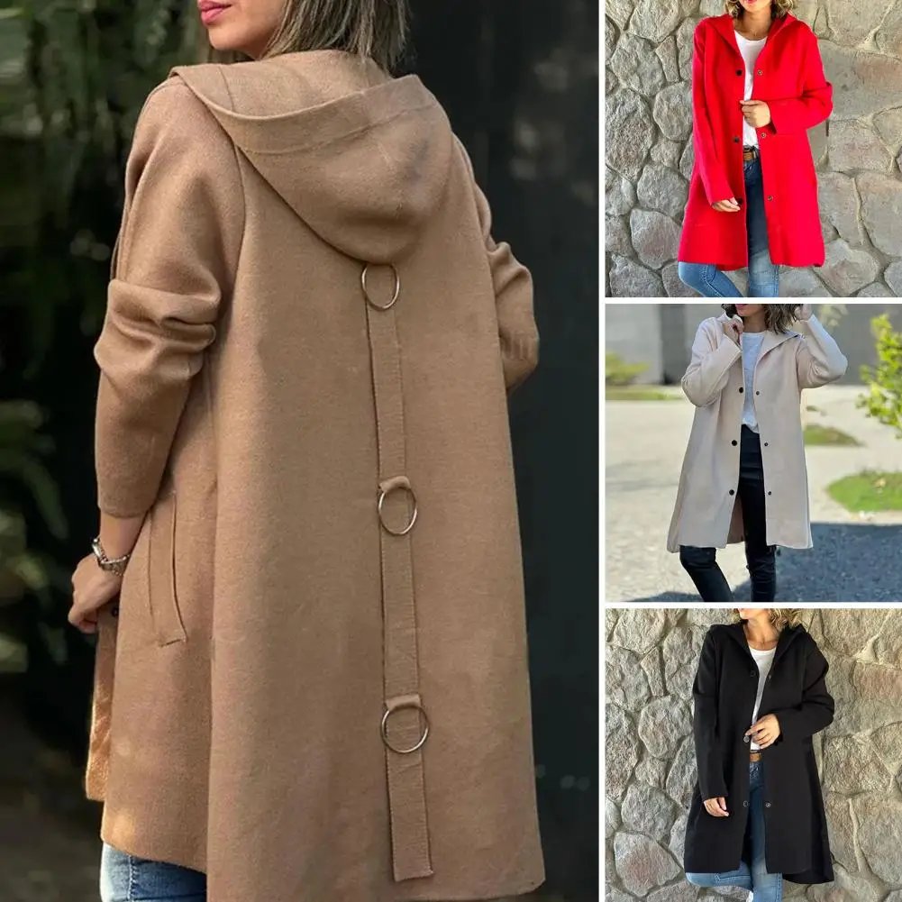 🔥Autumn/Winter Special Offers 49% OFF - Casual Single Breasted Hooded Jacket (Buy 2 Free Shipping)
