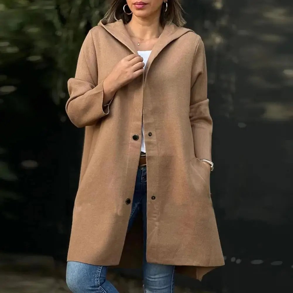 🔥Autumn/Winter Special Offers 49% OFF - Casual Single Breasted Hooded Jacket (Buy 2 Free Shipping)